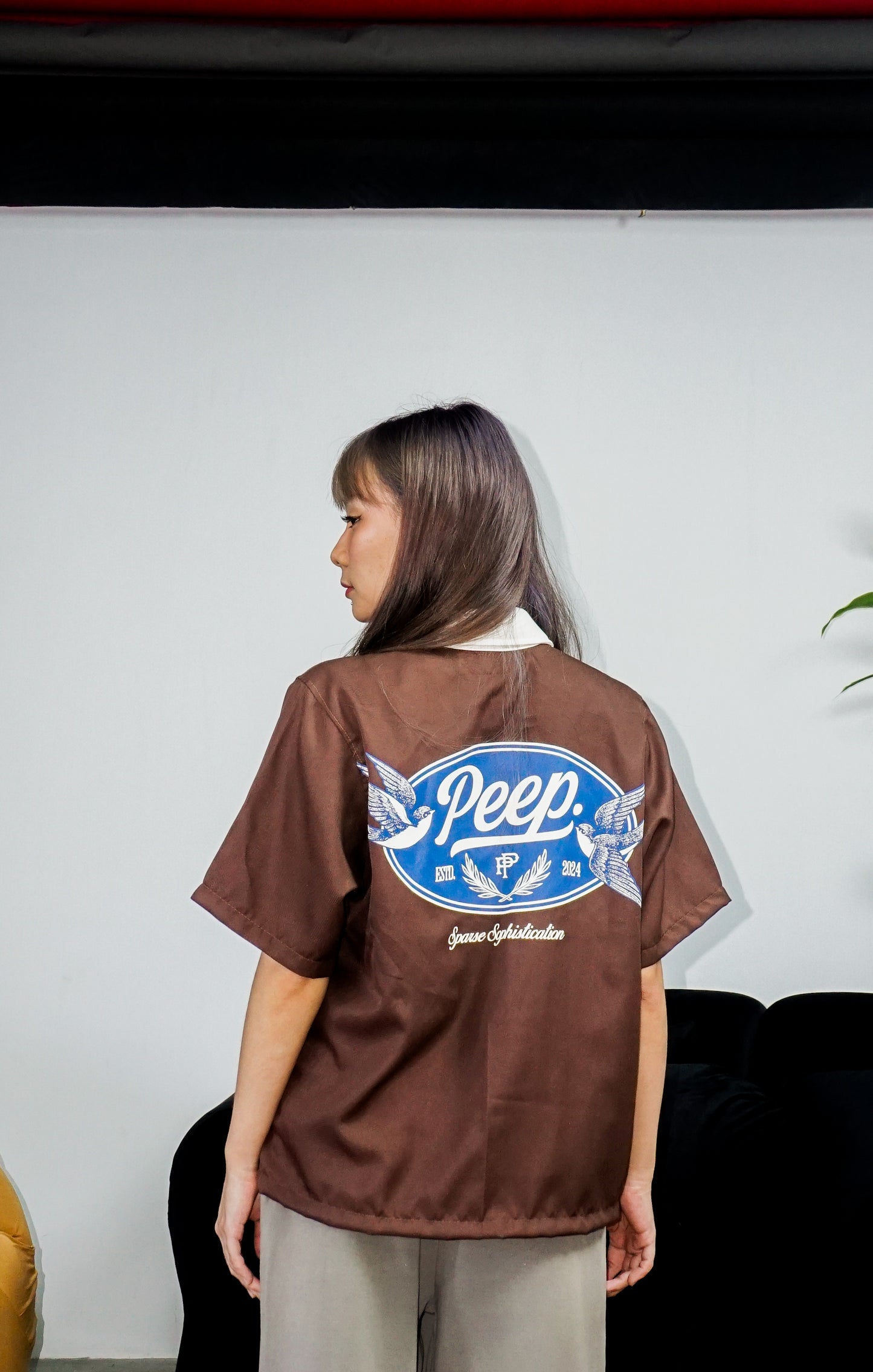 UMBER FULL BUTTON DOWN POLO - (002)