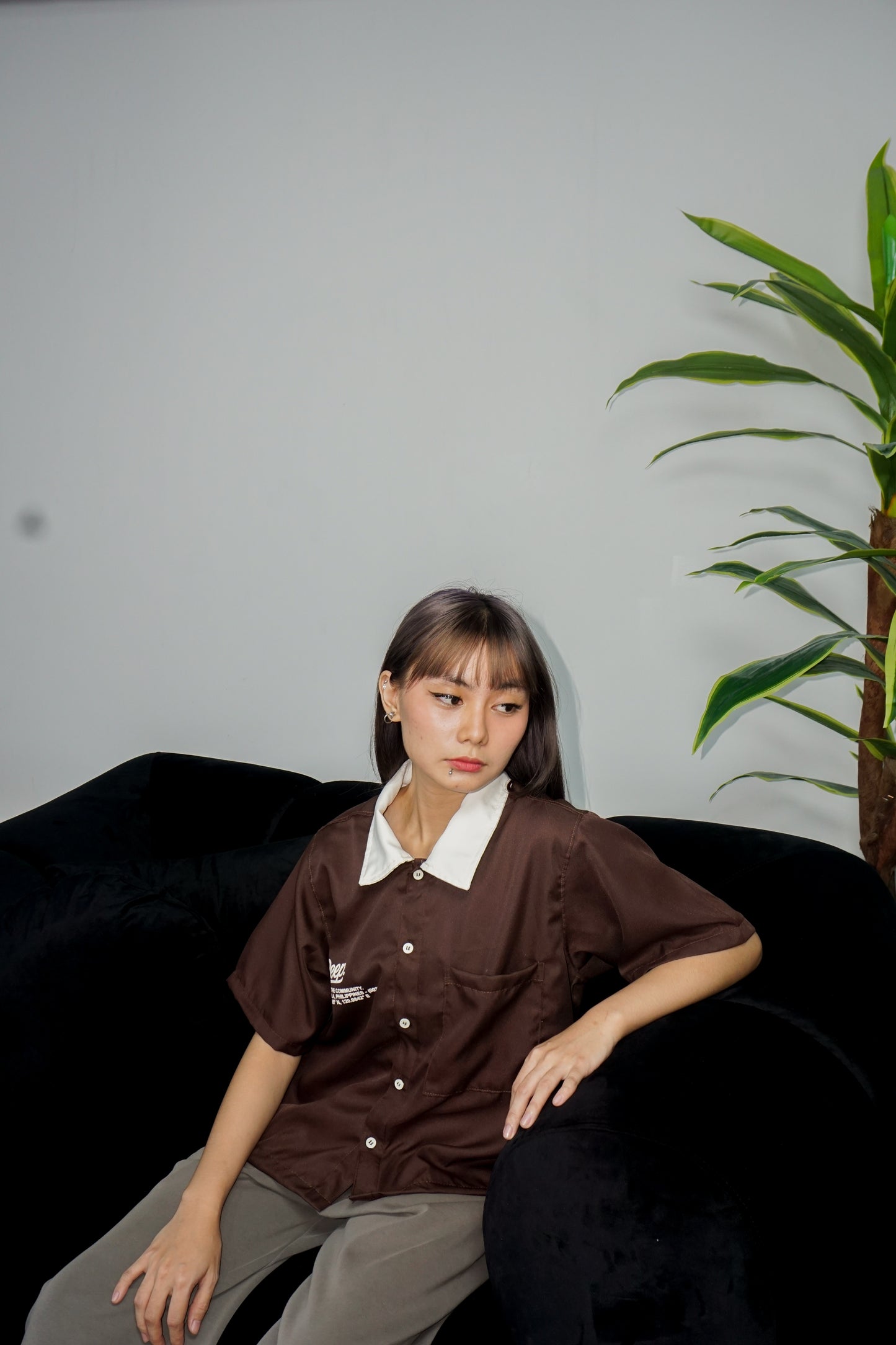 UMBER FULL BUTTON DOWN POLO - (002)