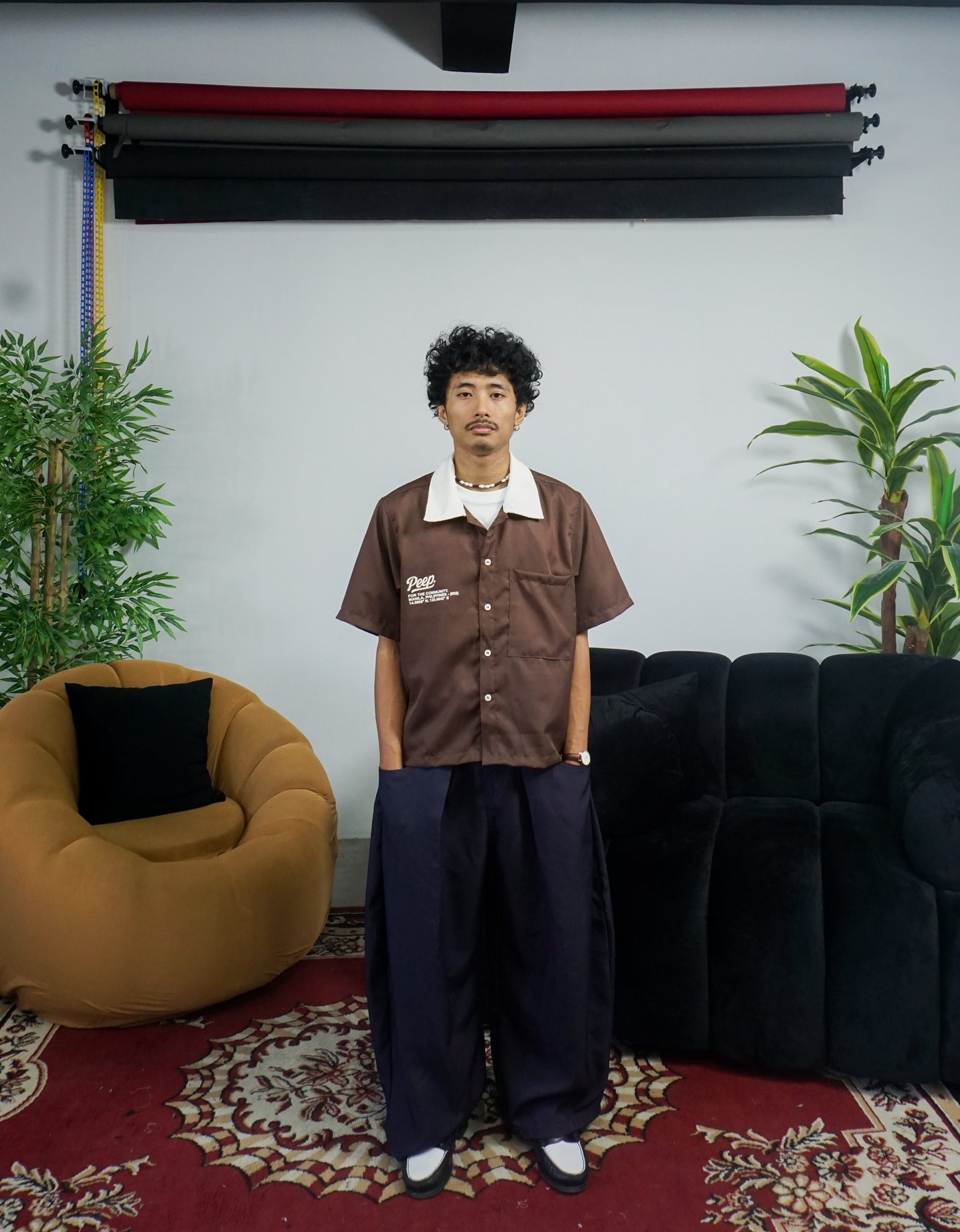 UMBER FULL BUTTON DOWN POLO - (002)