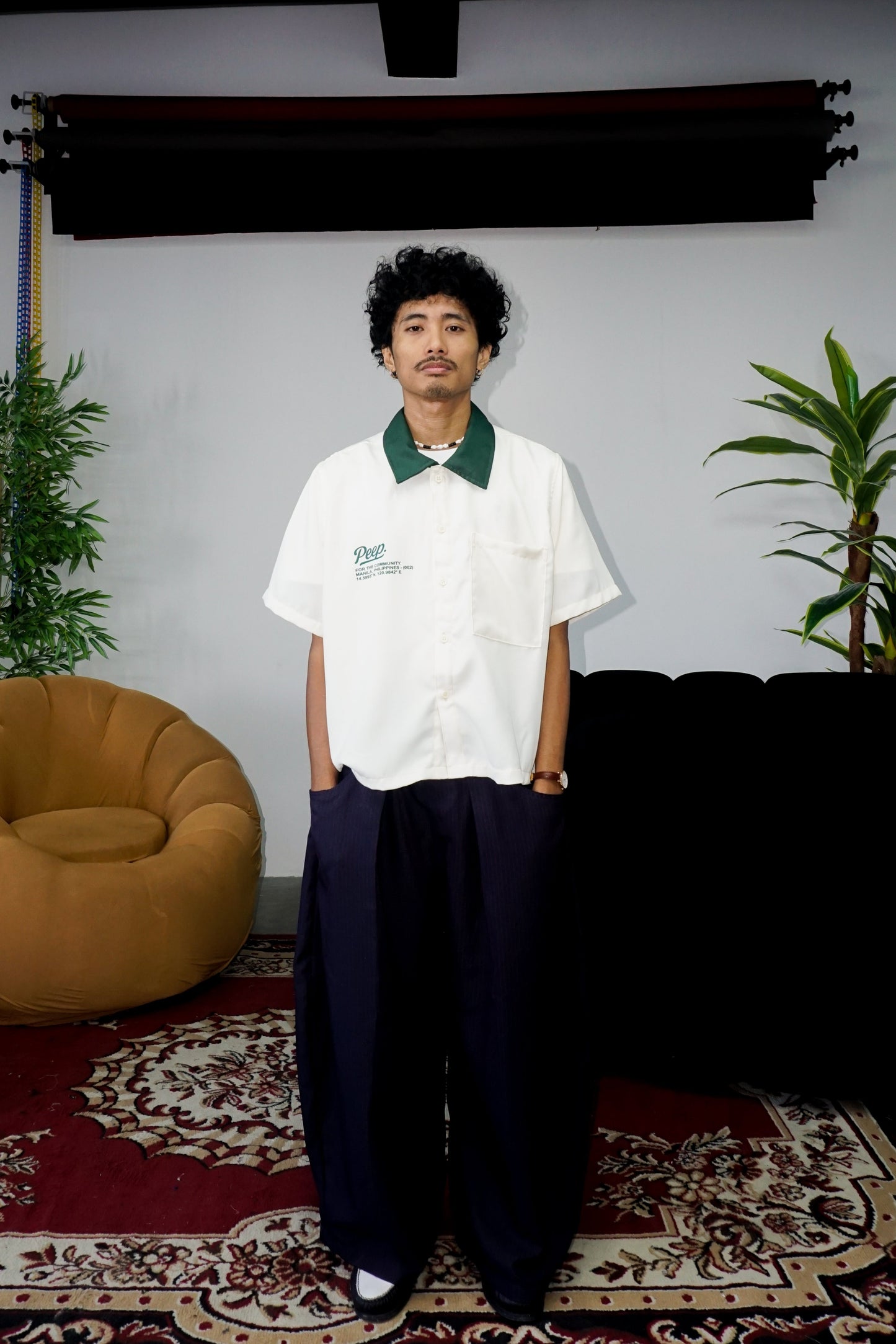 CHAMPAGNE FULL BUTTON DOWN POLO - (002)